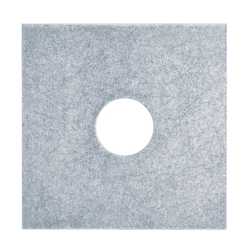 heneng 12 Pcs Square Plate Washers 1/2" (ID) x 2" x 2", Flat Washers Hardware Fastener,1/8" Thick - Image 3